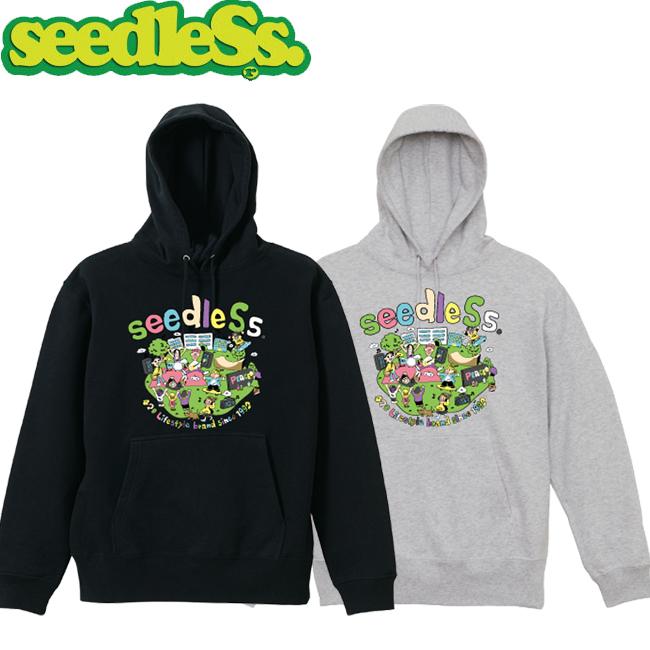 seedleSs（シードレス） パーカー 420 Street Hoody 10oz Sweat Black