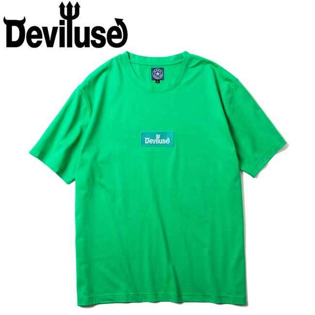 期間限定20％OFFSALE！デビルユース DEVILUSE tシャツ Box Logo T-shirts Green 半袖Tシャツ カットソー｜stormy-japan