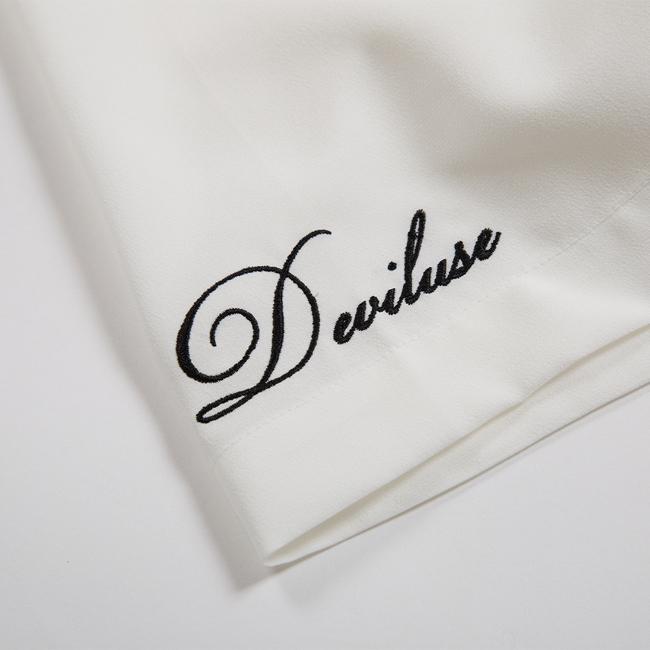 シャツ Deviluse デビルユース Script Open Collar Shirts Black White LightBlue Navy 半袖シャツ カジュアルシャツ メンズ レディース｜stormy-japan｜09