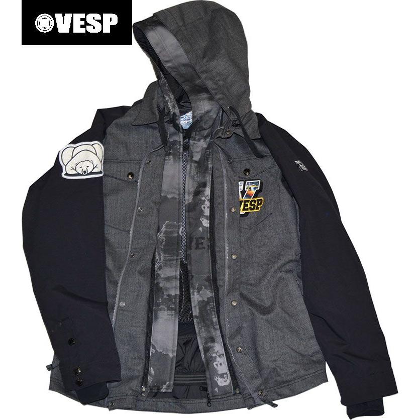 ★40%OFFセール★VESP THREEWAY WOOL JACKET (VPMJ14-01)(べスプ スノージャケット)14/15(SNOWBOARD スノーボード)/｜stormy-japan｜02