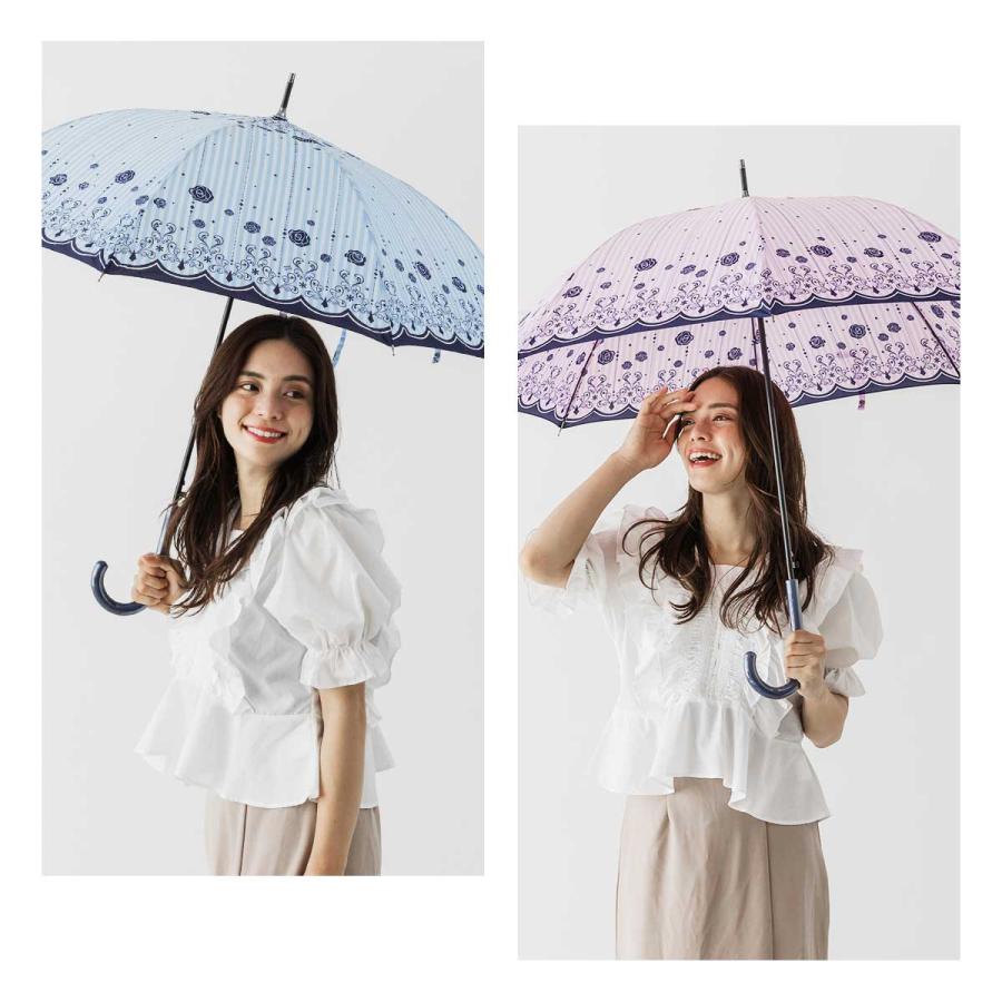 傘 レディース 長傘 風に強い傘 おしゃれ かわいい ジャンプ傘｜story-web｜02