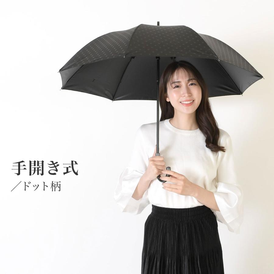 新品【晴雨兼用 長傘】希少！持ち手ループ型ハイビスカス柄 遮蔽率99％ 日傘 晴雨兼用折りたたみ自動開閉日傘【リボンボーダー/3カラー】