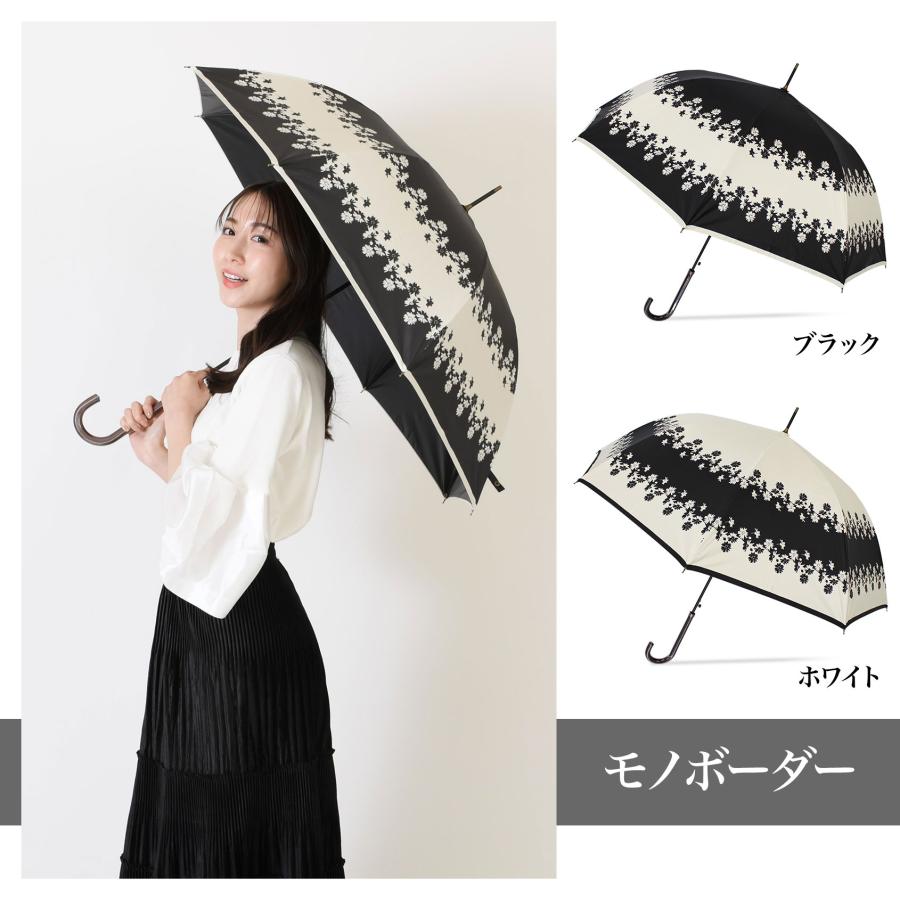 日傘 レディース 長傘 おしゃれ 晴雨兼用 UVカット率99% ジャンプ