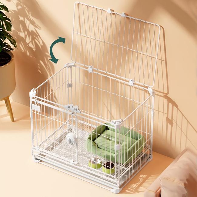 Mサイズ ペットサークル屋根付き ペットケージ 犬 ゲージ M ペット サークル トレー付 屋根付き