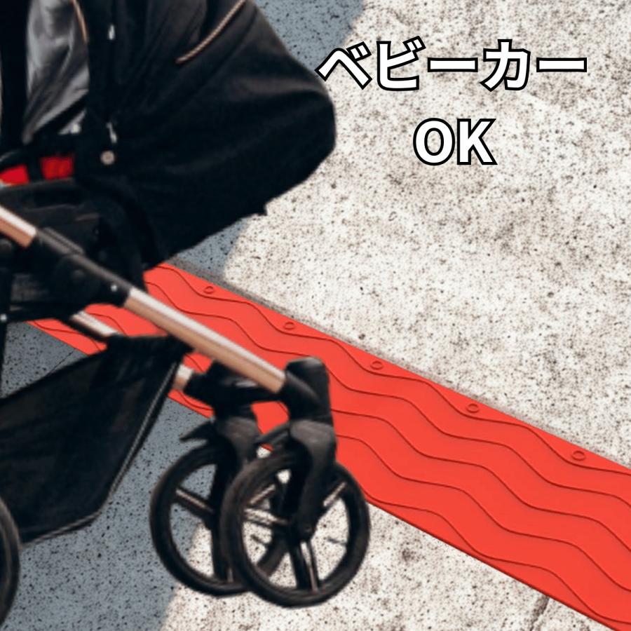 段差プレート  スロープ 99cm 幅 高さ1〜10.5cm PVC製 段差解消  玄関  段差スロープ 車椅子 自転車 |  | 08