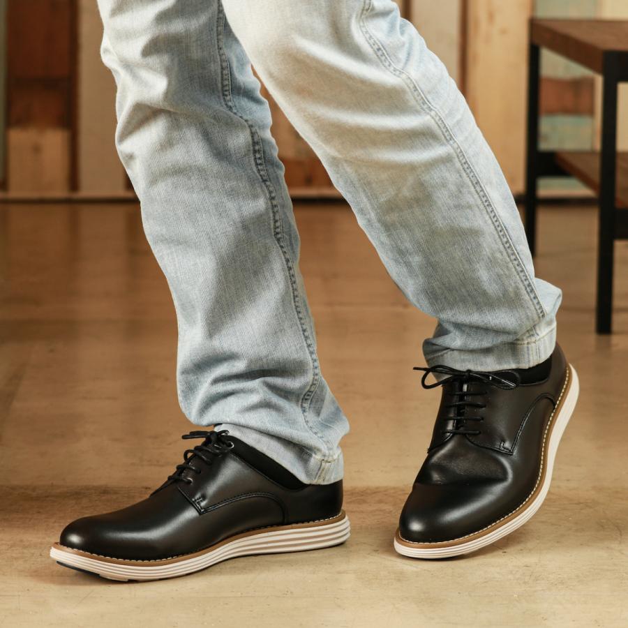 ビジネスシューズ メンズ 本革 紳士靴 スニーカー 軽量 幅広 歩きやすい 疲れにくい ビジカジ 旅靴 Ar Narapi 通販 Yahoo ショッピング