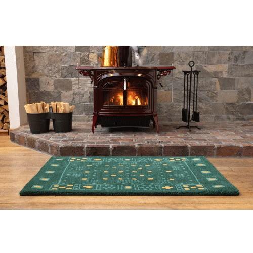 ファイヤーサイドオリジナル / ハースラグ / ラスティックグリーン / 薪ストーブアクセサリー 52913薪ストーブのことならありがた屋