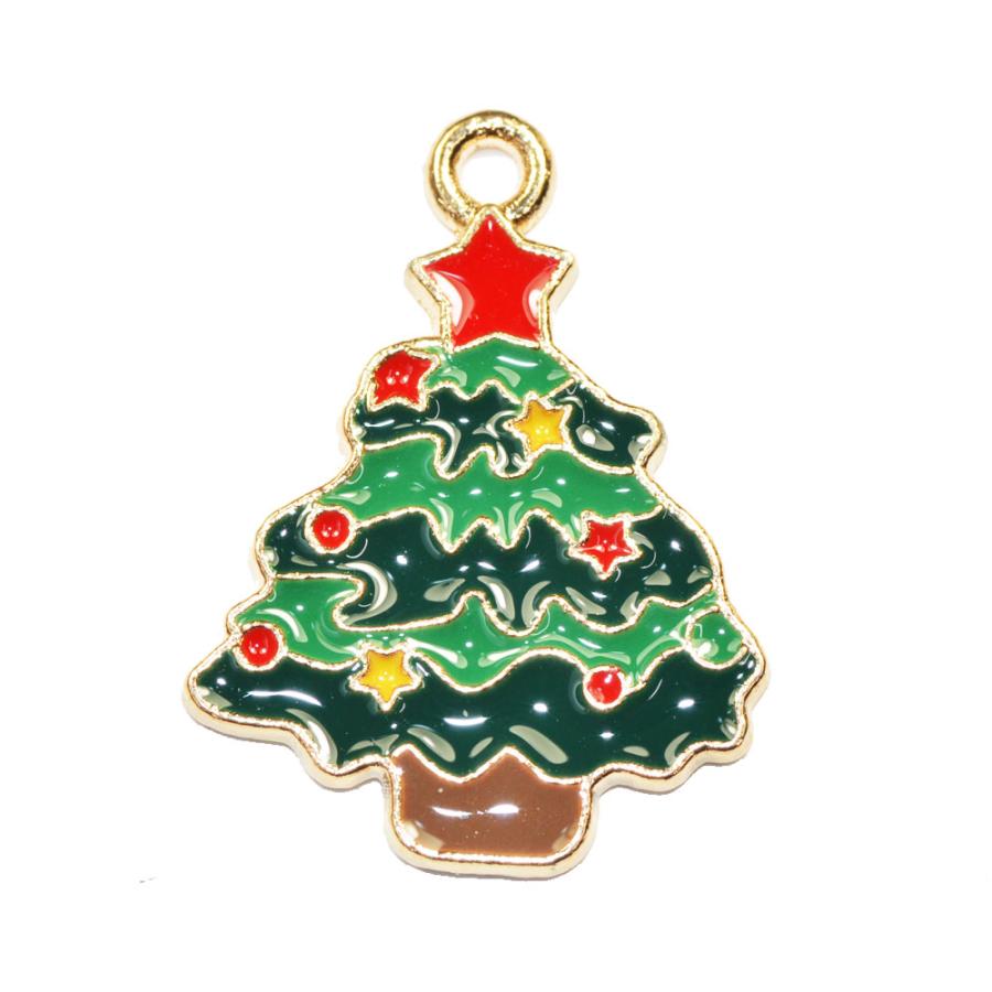Xmas チャーム クリスマスツリー グリーン Mサイズ クリスマス 1コ入り