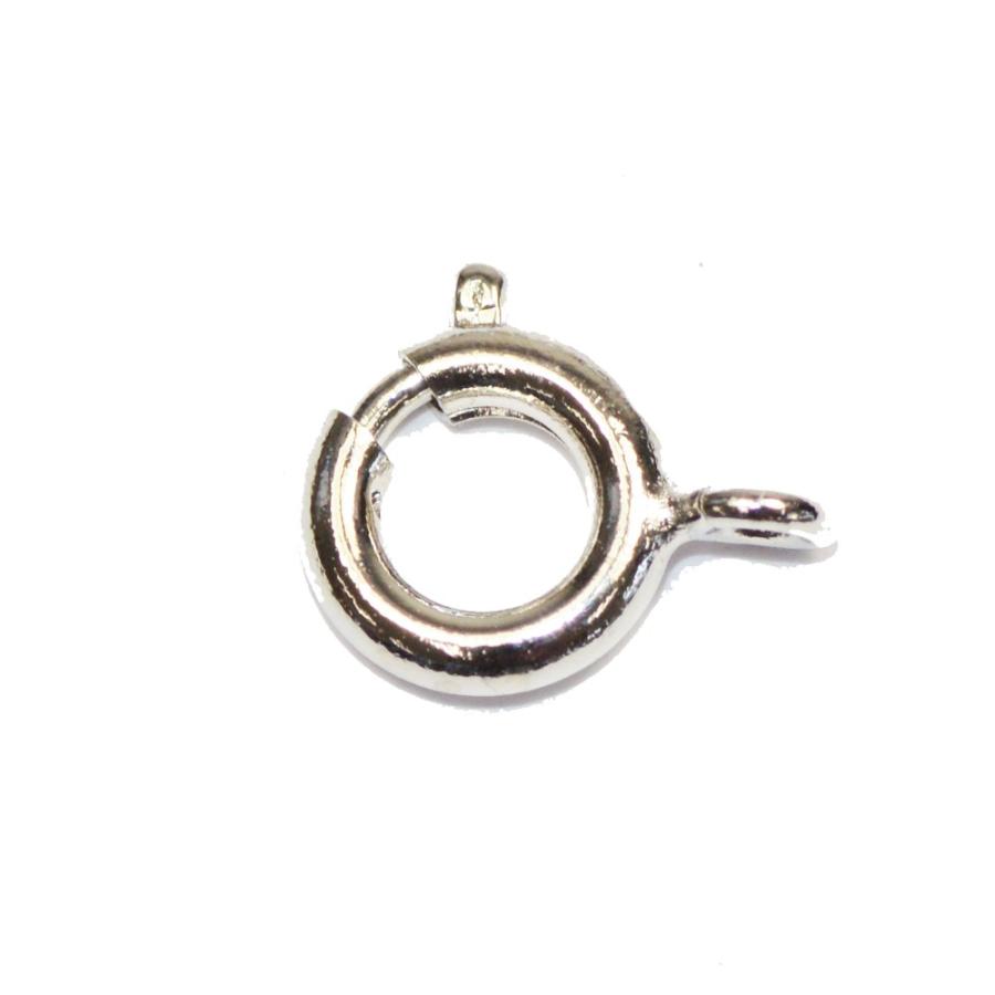 アクセサリーパーツ 金具 引き輪 6mm 銀色 シルバーカラー