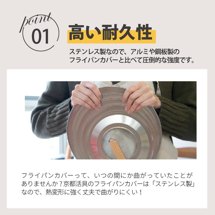 公式ショップ】京都活具 中身が見える 窓付きフライパンカバーM 20