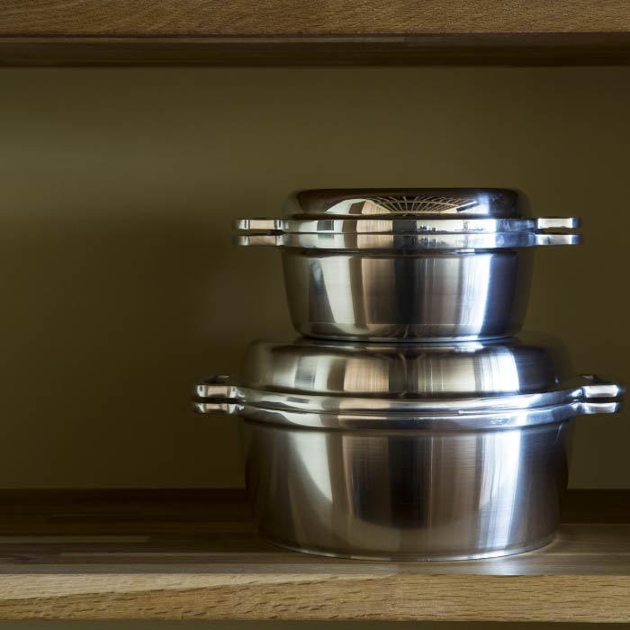 ☆おまけ付き☆ HALムスイ KING 無水鍋 20cm +京都活具スポンジ 金or銀