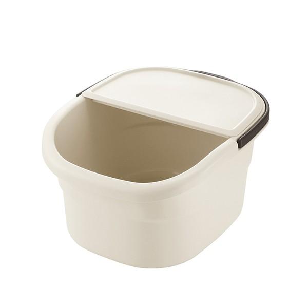 【2160円以上送料無料】リッチェル ハユール フットバスバケツ アイボリー おうちで足湯ができるバケツ 日本製|strade-web|02