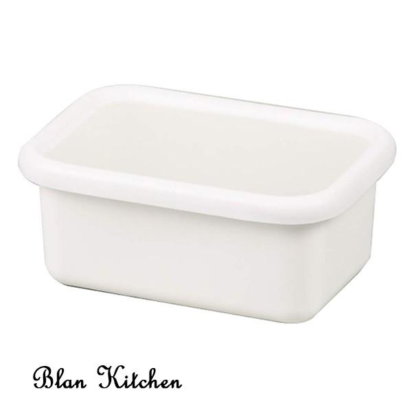 【2190円以上送料無料】パール金属　HB-4481　ブランキッチン ホーロー保存容器長方形970ml | 