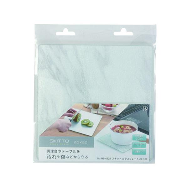 【2160円以上送料無料】パール金属 HB-6928 スキット ガラスプレート20×20 |  | 03
