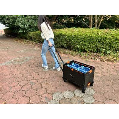 富士商 ウォータータンクカート 折りたたみコンテナ+タンク4個セット F21646 【8L ウォータータンク ハンドキャリー キャリーワゴン アウトドア キャンプ 防災】 |  | 04