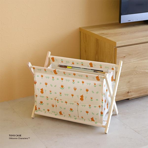 【送料無料】東洋ケース MMN-LBT-WH ムーミンシリーズ　リビングバスケットチューリップ ホワイト |  | 01