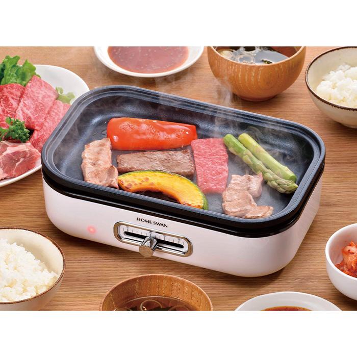 カクセー  SHP-08(TP) HOME SWAN ソロホットプレート たこ焼きプレート、深鍋付き 一人用 |  | 03