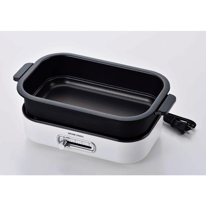 カクセー  SHP-08(TP) HOME SWAN ソロホットプレート たこ焼きプレート、深鍋付き 一人用 |  | 05