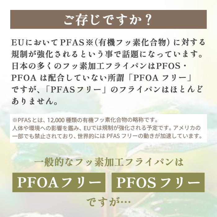Cookterior(クックテリア)軽くて使いやすい IH・ガス対応 セラミックコートフライパン28cm ウッド調取っ手 PFAS/PFOA不使用 | Cookterior | 06