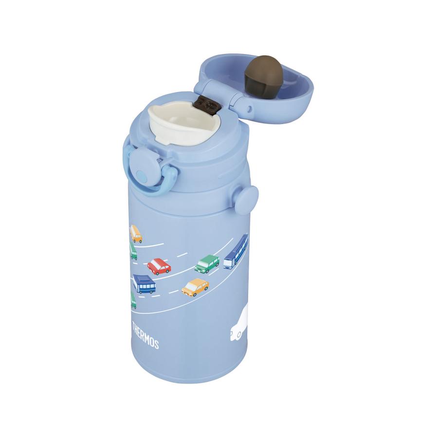 サーモス 真空断熱キッズケータイマグ 350ml ライトブルー JPF-350 LB【THERMOS 水筒 350mlストラップ付き 肩にやさしいショルダーパッド付き】 |  | 02