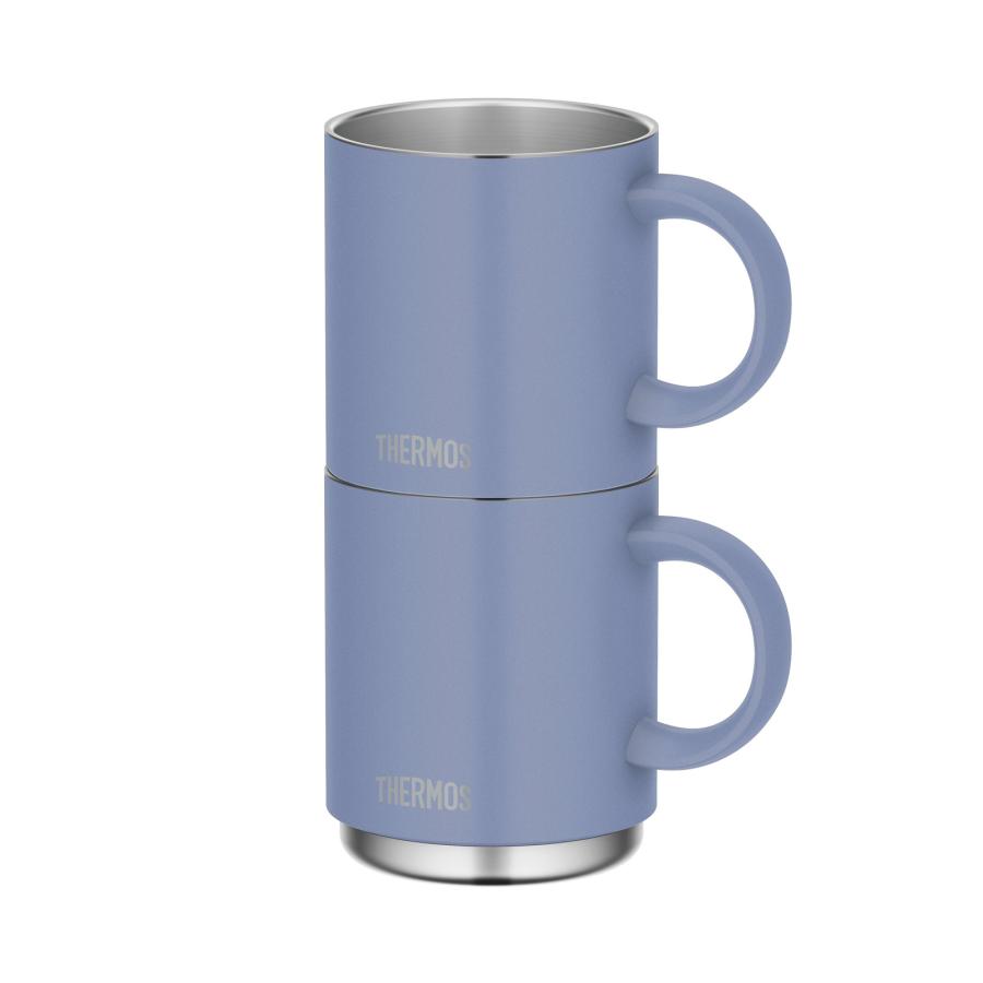 サーモス 真空断熱マグカップ JDS-352 ASB アッシュブルー 350ml【THERMOS  真空断熱マグ マグカップ 保温 保冷 食洗機 OK スタッキング 重ねられる】 |  | 03
