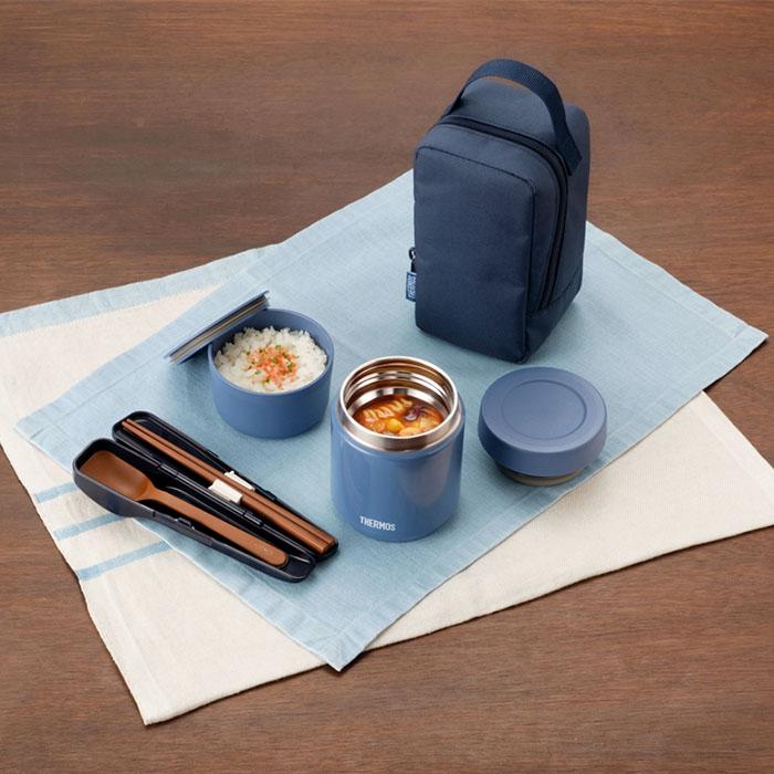 サーモス JEE-550 IBL スープランチセット 550ml インディゴブルー