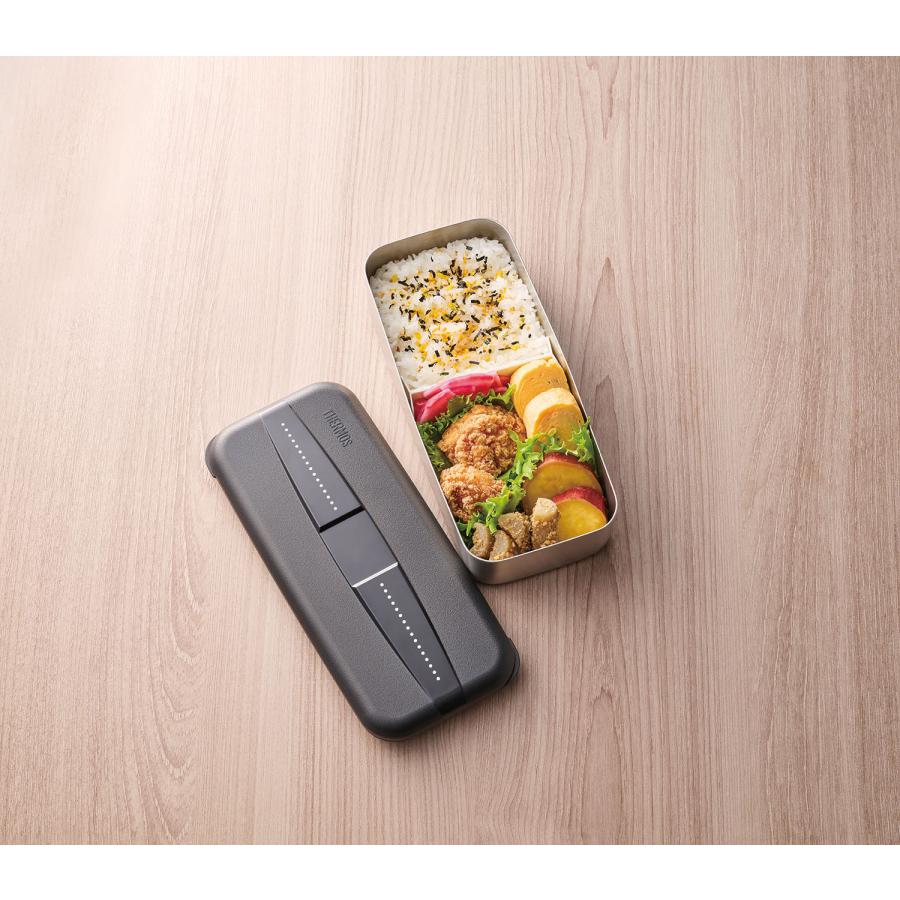 サーモス フレッシュランチボックス DSD-705 D-BK ドットブラック