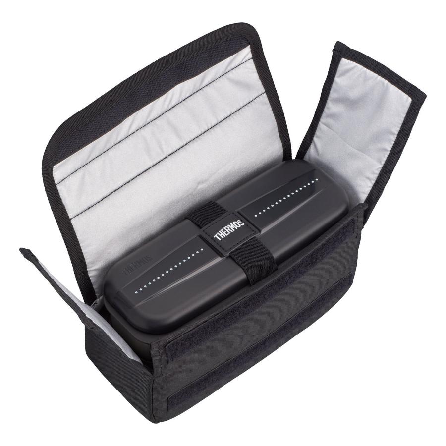 サーモス フレッシュランチボックス DSD-1105W D-BK ドットブラック