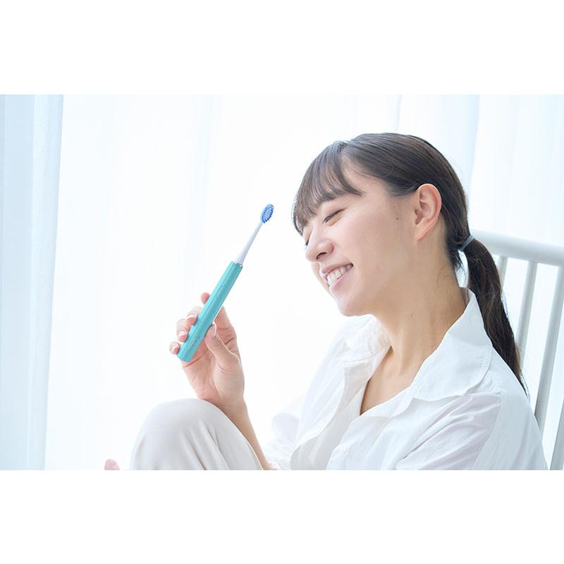 ドリテック 音波式電動歯ブラシ ドクター・ソニック ライト ブルー TB-316 BL 交換用ブラシ2本付き　dretec 電動 歯ぶらし 音波 |  | 01