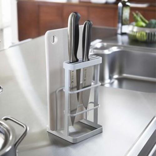 【2160円以上送料無料】 カッティングボード＆ナイフスタンド　タワー　ホワイト　まな板スタンド |  | 01