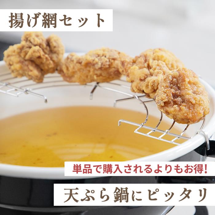 Cookterior（クックテリア） 揚げ具合が見える ホーロー天ぷら鍋 24cm