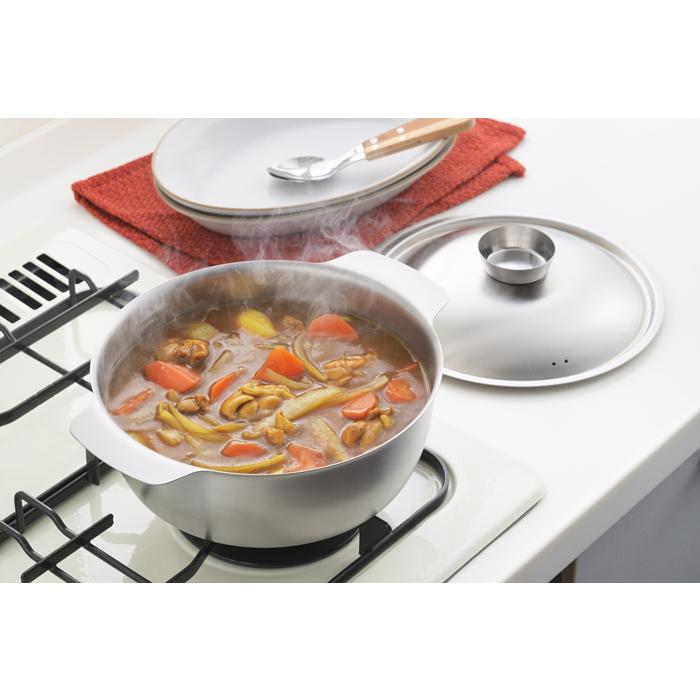 ヨシカワ 郷技 ステンレス おでん鍋 22cm 3.0L YJ3652 【日本製 IH