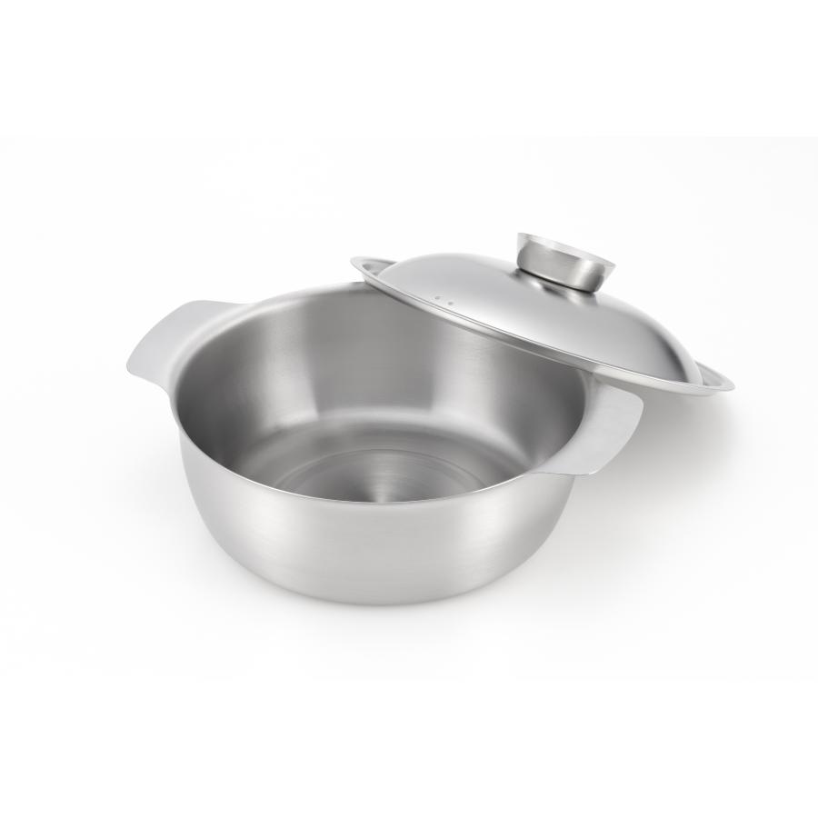 ヨシカワ 郷技 ステンレス おでん鍋 22cm 3.0L YJ3652 【日本製 IH