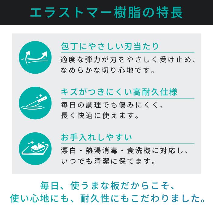 伊原企販 SUMINO 極厚弾力まな板 Lサイズ 日本製 SN-107 【抗菌 備長炭