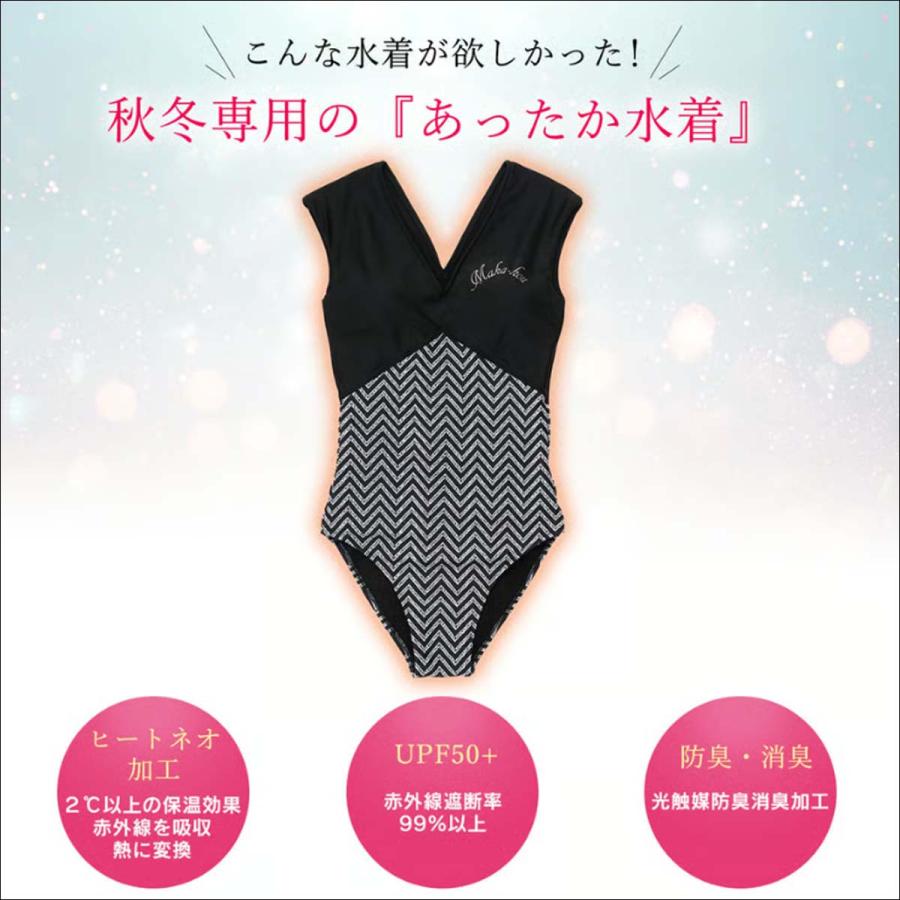 【即納】MAKA/HOU あったか水着 Sサイズ 23/24 MAKA-HOU マカホー あったか水着 裏起毛水着 インナースーツ兼用