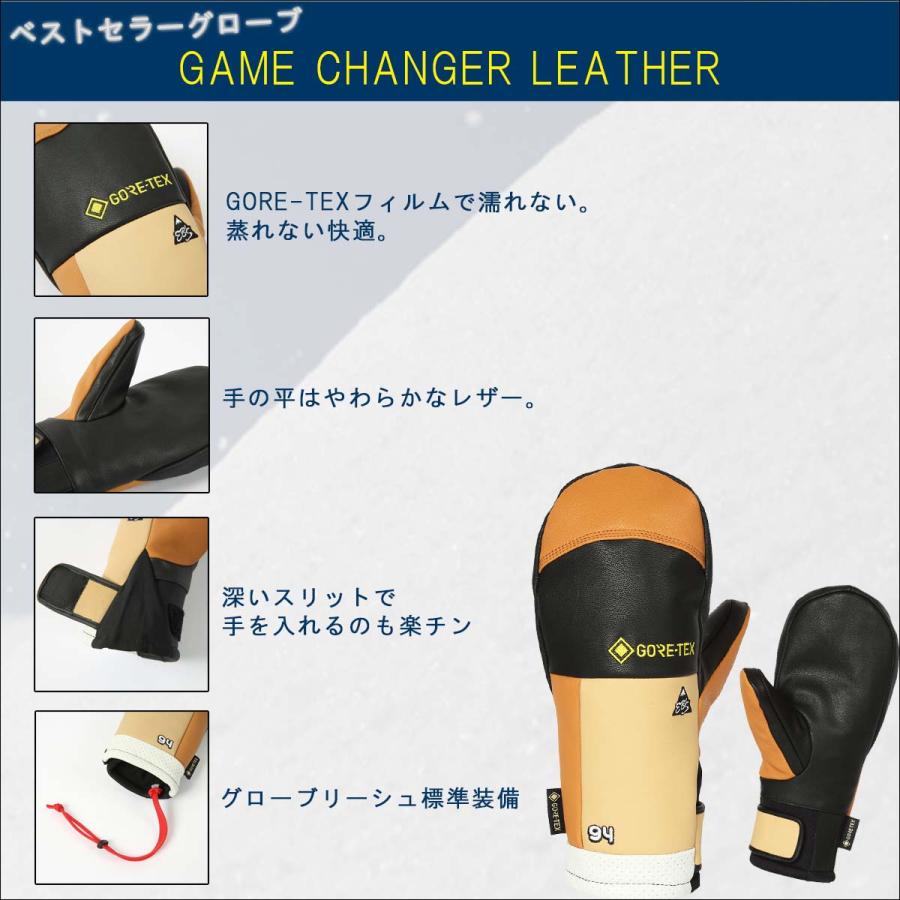 eb's（エビス） 25/26 スノー レザーグローブ 手袋 ゲーム