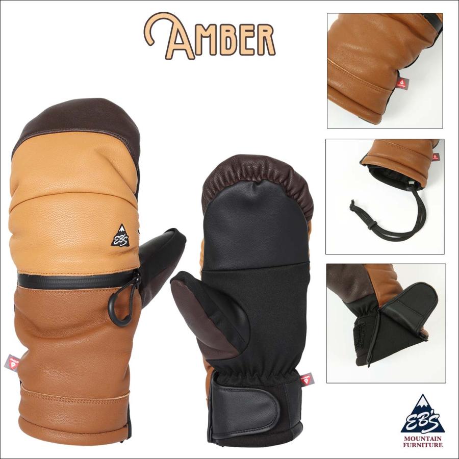 25/26 スノー eb's エビス グローブ 手袋 ミトン アルマ ジップ インナーつき ファスナー リーシュつき スノー小物 スノボ スノーボード スキー ユニセックス ARMA ZIP 2025年 2026年 品番 4500013 日本正規品 eb's（エビス） 25/26 スノー グローブ 手袋 ミトン アルマ ジップ