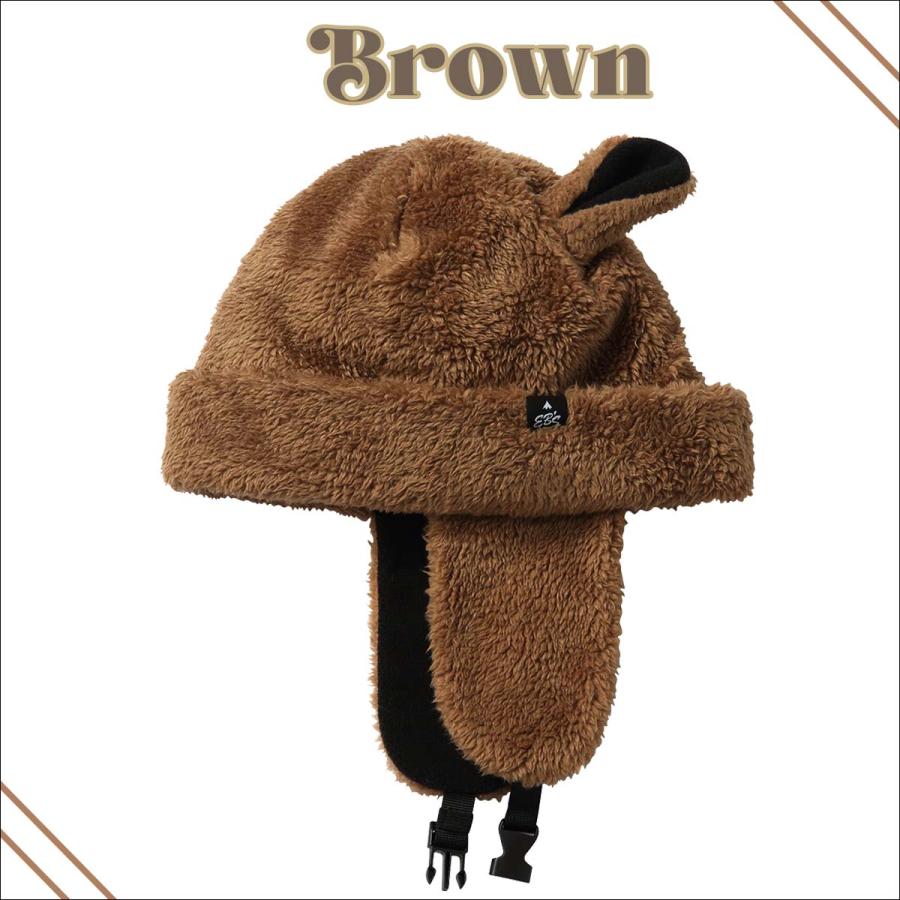 eb's（エビス） 25/26 スノー ニット帽 帽子 ボア ビーニー 耳 みみ