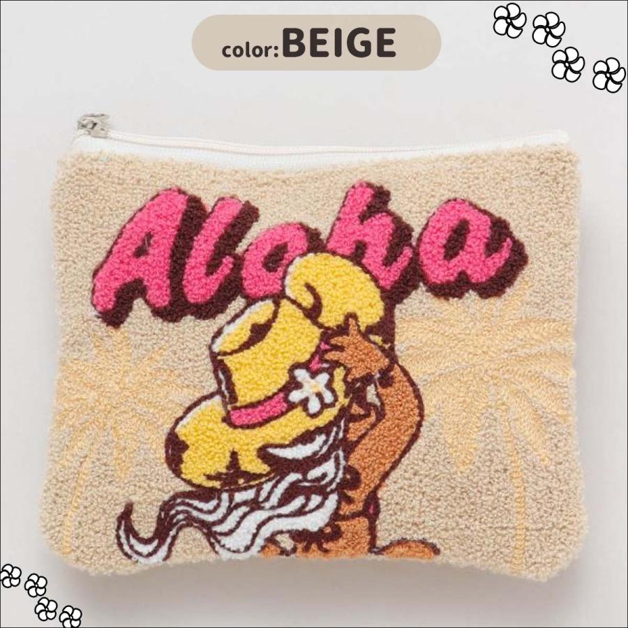 KahiKo カヒコ AMサガラポーチ 小物入れ もこもこ サガラ刺しゅう