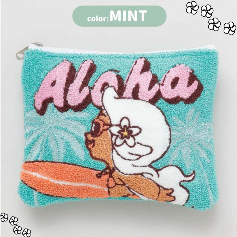 KahiKo カヒコ AMサガラポーチ 小物入れ もこもこ サガラ刺しゅう