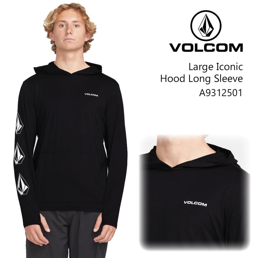 VOLCOM（ボルコム） 25 VOLCOM 長袖 ラッシュガード パーカー フード