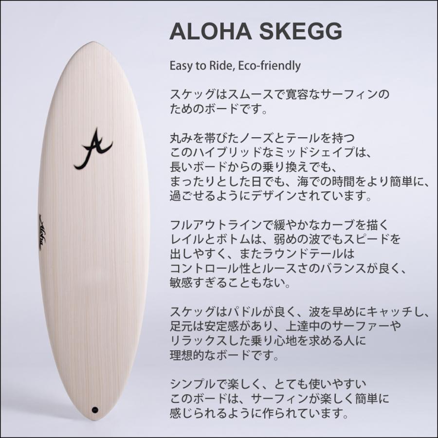 25 ALOHA SURFBOARDS アロハ サーフボード SKEGG 6'2 エコスキン