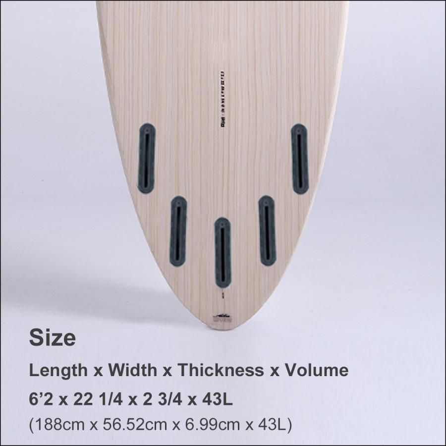 25 ALOHA SURFBOARDS アロハ サーフボード SKEGG 6'2 エコスキン