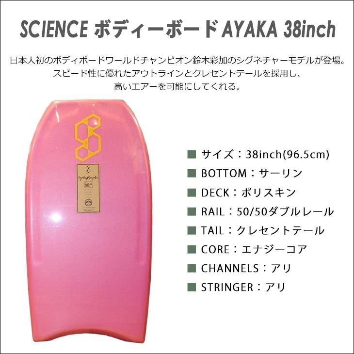 SCIENCE サイエンス ボディーボード AYAKA 38inch 鈴木彩加  