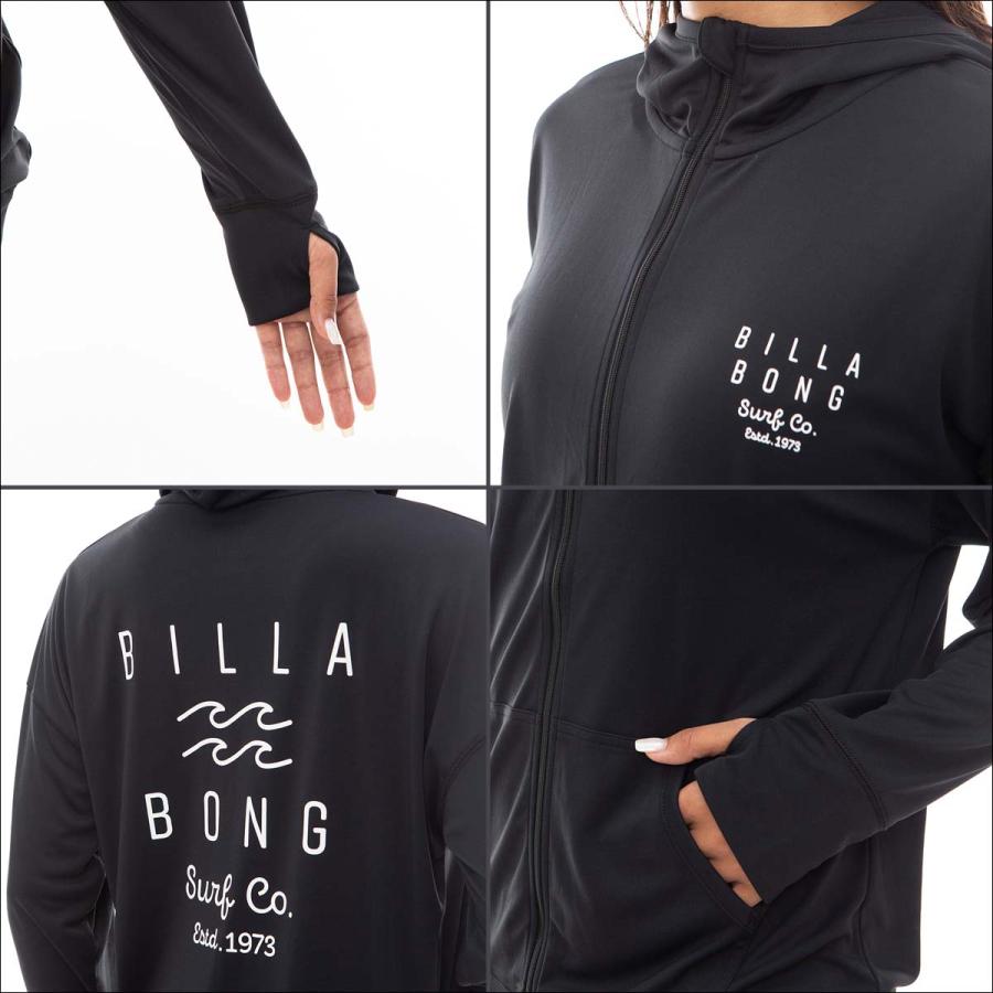 24 SS BILLABONG ビラボン ラッシュ LOOSE ZIP UP HOODED RASHGUARD  パーカー UVカット レディース BE013862 日本正規品｜stradiy｜08