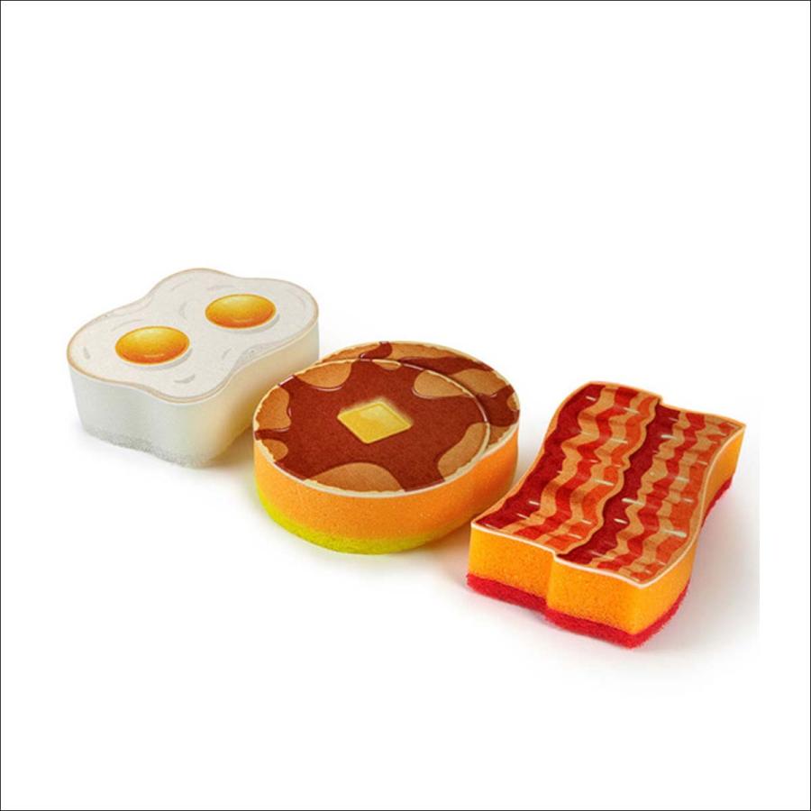 Fred フレッド ブレックファストクラブ スポンジ 3pcs 食器洗い スポンジ 皿洗い キッチン用品 パンケーキ スイーツ 雑貨 ユニーク かわいい ギフト 日本正規品 |  | 01