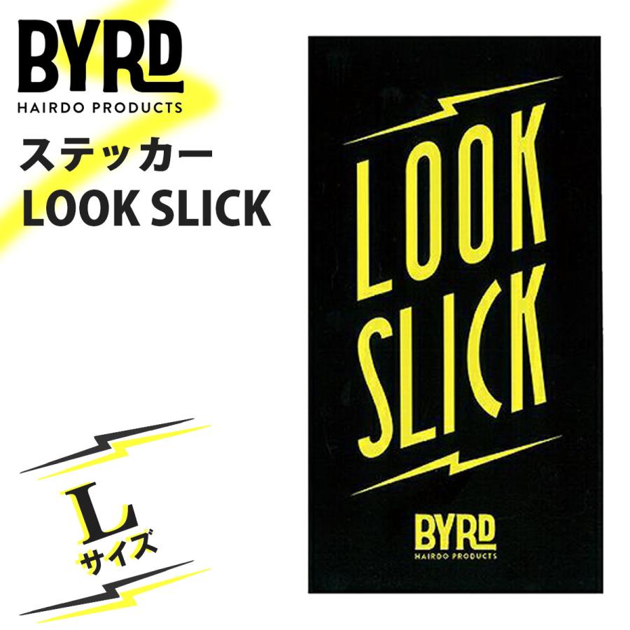 BYRD バード ステッカー ルックスリック LOOK SLICK スクエア Lサイズ