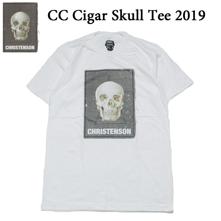 CHRISTENSON クリステンソン Tシャツ CC Cigar Skull Tee 日本正規品｜stradiy