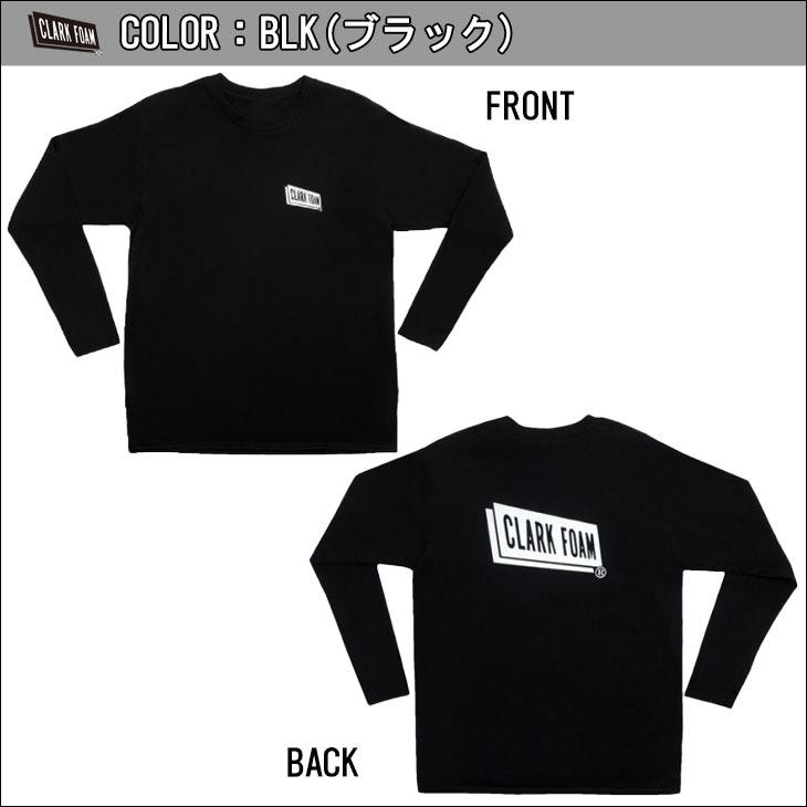CLARK FOAM クラークフォーム ロンT REGULAR L/S TEE TYPE F 長袖 Tシャツ ロゴ バックプリント シンプル メンズ サーフィン サーフ 日本正規品｜stradiy｜02