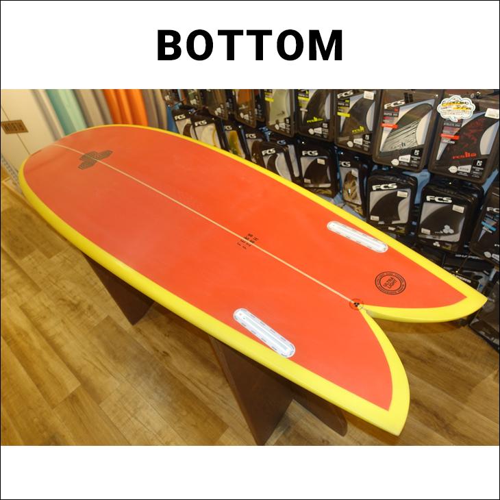 ＜新品・送込＞アルメリック 5.9 Feb's Fish 赤スプレー　A2608 ショートボード チャンネルアイランド サーフボード フェブズ